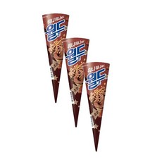 롯데웰푸드 월드콘 초코, 3개, 160ml