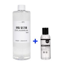 [맑을담] 소독용 에탄올 식물성 에탄올 에틸알코올84% 500ml, 단품