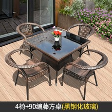 베란다정사각앤틱테이블유럽스타일