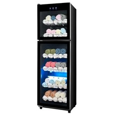 수건소독기 네일샵 헤어샵 의류 수건 UV 자외선 멸균, 68L/2겹 블랙UV+오존