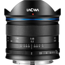 Venus Optics Laowa 7.5mm f/2 MFT 줌 카메라 렌즈 마이크로 포 서드 블랙 및 실버, 1개, 01 Black