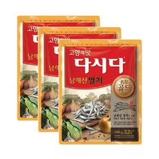 (상온)cj제일제당 다시다명품골드 멸치100gx3개, 3개, 100g