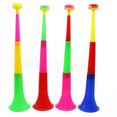 3 섹션 텔레스코픽 치어 리더 경적 플라스틱 소음 제조 업체 vuvuzela 트럼펫 월드컵 팬 축구 파티 치어 리더 megafono, 1개, A^0