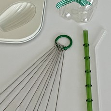 이이공브이샵 루프 빨대솔 9개+컬러 O링 세트 리유저블 스트로우 세척솔 틈새브러쉬, 그린, 1개