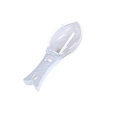 관상어 야외 주방 요리 낚시 도구 물고기 저울 강판 청소 긁기 장치 커버 포함, [01] White, 1개