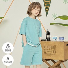 피그먼트반팔반바지세트