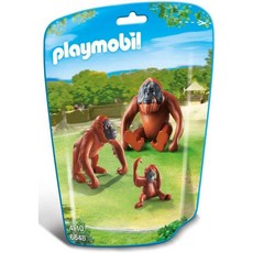 Playmobil 플레이모빌 오랑우탄 패밀리 빌딩 키트, Orangutan Family