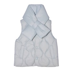 [밍크뮤]SC (MN)RDS뮤뮤라이트다운베스트SET (33A1413002) 2023가을겨울 오리털조끼 아우터 목도리