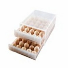 블럭마트 서랍형 계란 케이스 2단 60구