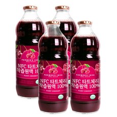 파머스아이디어 NFC 타트체리 착즙원액 100%, 1000ml, 4병