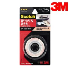3M ST115 강력 폼 양면 테이프 흰색 18mmX1.5m 플라스틱 ABS PC 금속 부착 접착, 1개