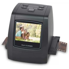 아날로그 사진 스캐너 카메라필름 디지털화 복원기, 블랙 표준 + SD 카드(32G)