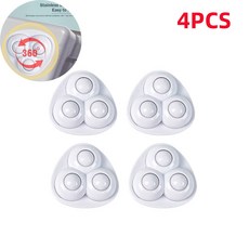 가구 보관함 롤러 스케이트 캐비닛용 미니 회전 캐스터 휠 접착 풀리, White 4pcs 2, 1개, 1. White 4pcs