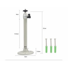 벽마운트 금속 천장 프로젝터 브래킷 스탠드 회전식 DV 카메라 6mm 21 cm, 01 은, 1개