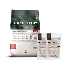  더헬씨 소프트 저알러지 가수분해 강아지 눈물 사료 6kg, 시니어 오리고기&가수분해 연어 6kg, 더헬씨사료샘플10개+순살닭가슴살22gX10팩 