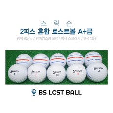 로스트볼 삼선 스릭슨 A+급 2피스 30알 흰볼 골프공 로스트볼 (비거리용), 30개 - 삼선골프공