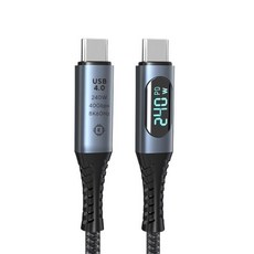 비잽 USB4 40G C to 240W PD3.1 디스플레이 케이블 썬더볼트4 5A, 1개