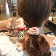 sh스타일) 루이베어 밍크털헤어끈5종