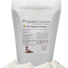 Natures Vitality Farms 고양이 파우더 개 고양이용 순수 미국산 달걀 껍질 가루 8온스 멤브레인이 함유된 칼슘 보충제 잘게 간 Q1649068, 1개