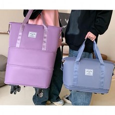 대형 3단 높이조절 캐리어 가방 보스턴백 확장 이민 쇼핑백 바퀴 저소음