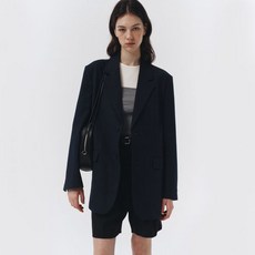 던스트 UNISEX DADDY LINEN JACKET FRENCH NAVY_M_UDJA3B121N3
