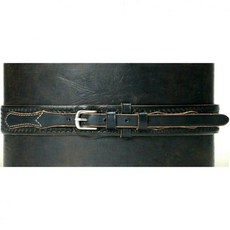 폴로 랄프 로렌 더블 RL RRL 블랙 툴ED 가죽 RANGER WESTERN 벨트 $350