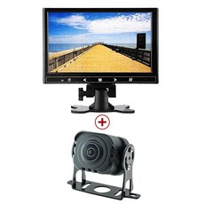 100만 화소 AHD 화물차용 나이트비전 후방카메라 TA2400 중장비 탑차 대형차 버스, TA2400 화물용 후방카메라+모니터
