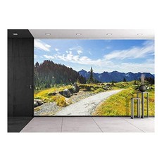 NMT - 여름 시간에 화창한 날에 아름 다운 산 풍경입니다. 자연 배경에 적합합니 [66"x96"- Artwork - 22] - P0853073TVNYK84, 66"x96"- Artwork - 22, 66"x96"- Artwork - 22