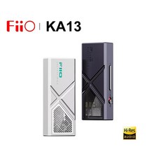 헤드폰앰프 FiiO KA13 USB DAC AMP 미니 데스크탑 모드 CS43131 SGM8262 칩 고해상도 오디오 3.5 + 4.4mm 550mW 전력 출력, 2.KA13 white(case-G), 없음 - ka13