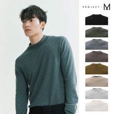 [현대백화점][프로젝트M] 남성용 간절기 캐시미어 블랜디드 하프넥 터틀넥 (EPA4EU1220A)