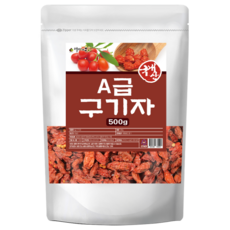 순수 100% 무첨가 국내산 A급 구기자 열매 원물 국산 프리미엄 구귀자 열메 건조 말린 것 알맹이 마른 구지자 구기차 구가자 차 먹는 법 방법 티 건재, 2개, 500g