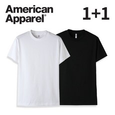 트리플에이 아메리칸 어패럴 AAA 무지 반팔 티셔츠 화이트 블랙