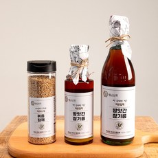 24년 추석세트 국내산 참기름세트 (참기름 180ml+들기름 180ml+볶음통참깨 120g), 1개