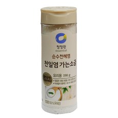 청정원 천일염 가는소금 190g 식품 > 가루/조미료/향신료 설탕/소금 소금 기타소금, 1개