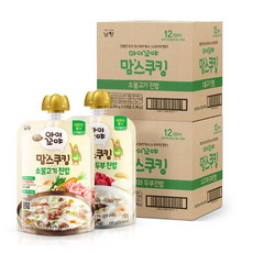 남양 아이꼬야 맘스쿠킹 이유식 12개월 (혼합 2종), 소불고기 10+쇠고기두부10, 100g, 20개