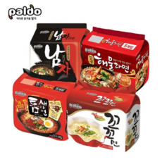 [팔도] 틈새라면120gX5개+해물라면120gX5개+남자라면115gX5개+꼬꼬면115gX5개, 20개