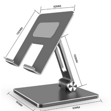 iPhone 및 iPad 휴대용 금속 스텐트에 대한 알루미늄 합금 조정 가능한 데스크탑 휴대 전화 브래킷 범용 컴퓨터 지원, MT133