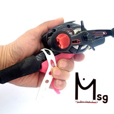 손목보호 손가락보호 로드 건그립(MSG-Multi Soft Grip) 선상낚시 타이라바 두족류, 오렌지, 1개