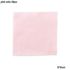실버 연마 갈이 갈기 천 청소 헝겊 소프트 클린 물티슈 동전 비, 19.8x8 pink 20pcs