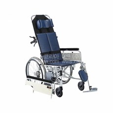 리클라이닝 휠체어 HAL48 침대이동 병원용, 레자블루, 좌폭 400, 1개