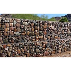  돌망태 개비온 철망 게비온 담장 옹벽 돌담장 돌망, 메쉬5x10길이너비및높이1x1x1 