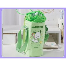 산리오 물병 주머니 초등학생 수저통 물병 파우치 크로스 가방, 포차코