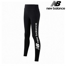 뉴발란스 하이웨스트 레터 여성 타이즈 레깅스 NBNS82W152 BK
