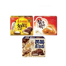 청우식품 청우 찰떡쿠키 215g+초코파이 찰떡 215g+쫀득 초코칩 240g [총3개], 1세트, 215g