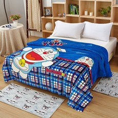 블루 도라에몽 플러시 플란넬 소프트 담요 소파/침대/비행기에 던져 를위한 에어컨 담요 소년 침대보