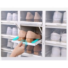 조립식 슬라이딩 플라스틱 신발정리함 보관함 현관정리(3개입), 3개 1세트