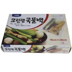 크린랲 크린국물백 18cmX28cm 12매 X 6개 크린다시백 다시백, 12개
