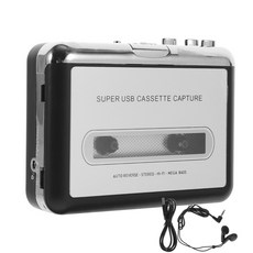 USB 카세트 테이프 캡처 휴대용 오디오 플레이어 MP3 변환기, As Shown
