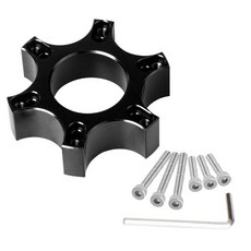 호스타 레이싱 스티어링 휠 어댑터 플레이트 70MM 2.75인치 로지텍 G25 G27 스파르코 세트와 호환, 70 mm wheel adapter 2, Black, 1개
