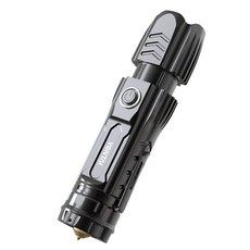 줌기능 탑재 손전등 Shark줌 led 고성능 휴대용 후라시 USB충전식 전환가능 LED, 2000루멘